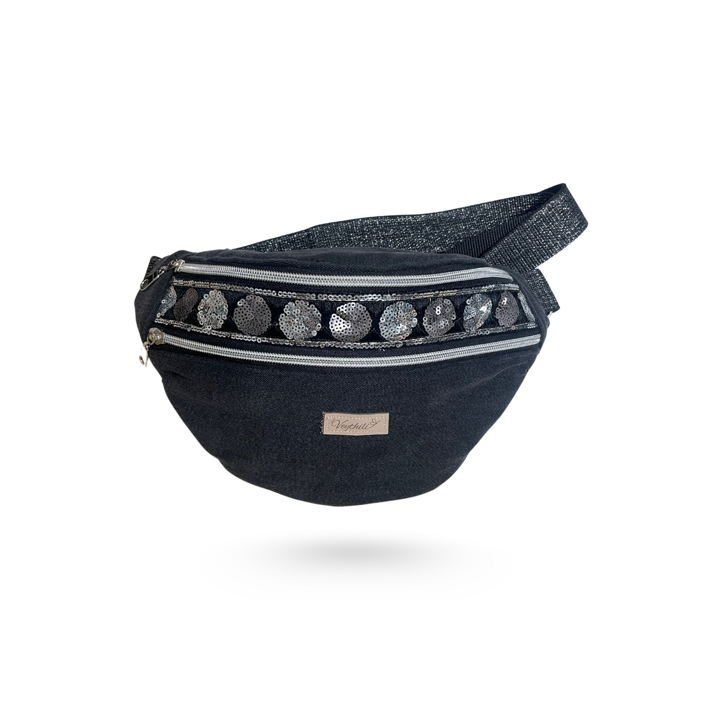 Sac banane Jean sequins