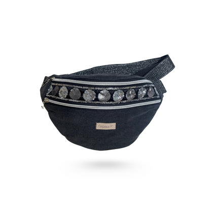 Sac banane Jean sequins